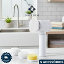 Escova Elétrica de Limpeza 5 em 1 Sem Fio