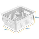 Kit 6 Organizadores 2,2 Litros de Geladeira Acrílico