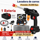Lavadora de Alta Pressão Portátil 48V Recarregável