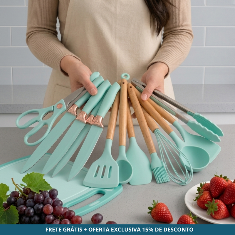 Kit 19 Utensílios com OFERTA EXCLUSIVA