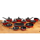 Conjunto de Panelas Antiaderente 13 Peças com Tampa de Vidro