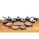 Conjunto de Panelas Antiaderente 13 Peças com Tampa de Vidro