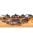 Conjunto de Panelas Antiaderente 13 Peças com Tampa de Vidro