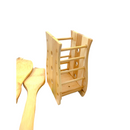 Kit Talher de Bambu Culinário Pau Suporte Utensílios Cozinha Natural Ecológico Conjunto