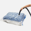 KIT 5 Saco A Vácuo E Bomba 110V De Ar Elétrica Ou USB 70x100 50x60 40X50 60x80 Para Armazenar E Guarda De Maneira Mais