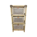 Gaveteiro Organizador Fibra Sintética Tela 3 Gavetas