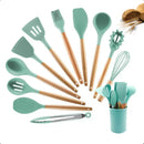 Kit 12 Peças de Utensílios de Cozinha em Silicone