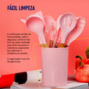 Kit 12 Peças de Utensílios de Cozinha em Silicone