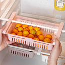 Cesto Organizador De Geladeira Multiuso Gaveta Retrátil Ajustável Prático Portátil
