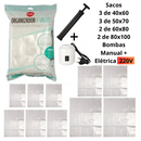 Kit Saco a Vácuo com Bomba de ar Automática