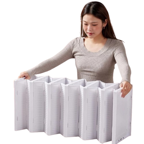 Kit Com 6 Caixas de Sapato Dobrável Armazenamento Transparentes