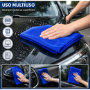 KIT Toalha Microfibra para Lavagem de Carro - Super Absorvente, Anti-Arranhão, Limpa Vidro e Pintura